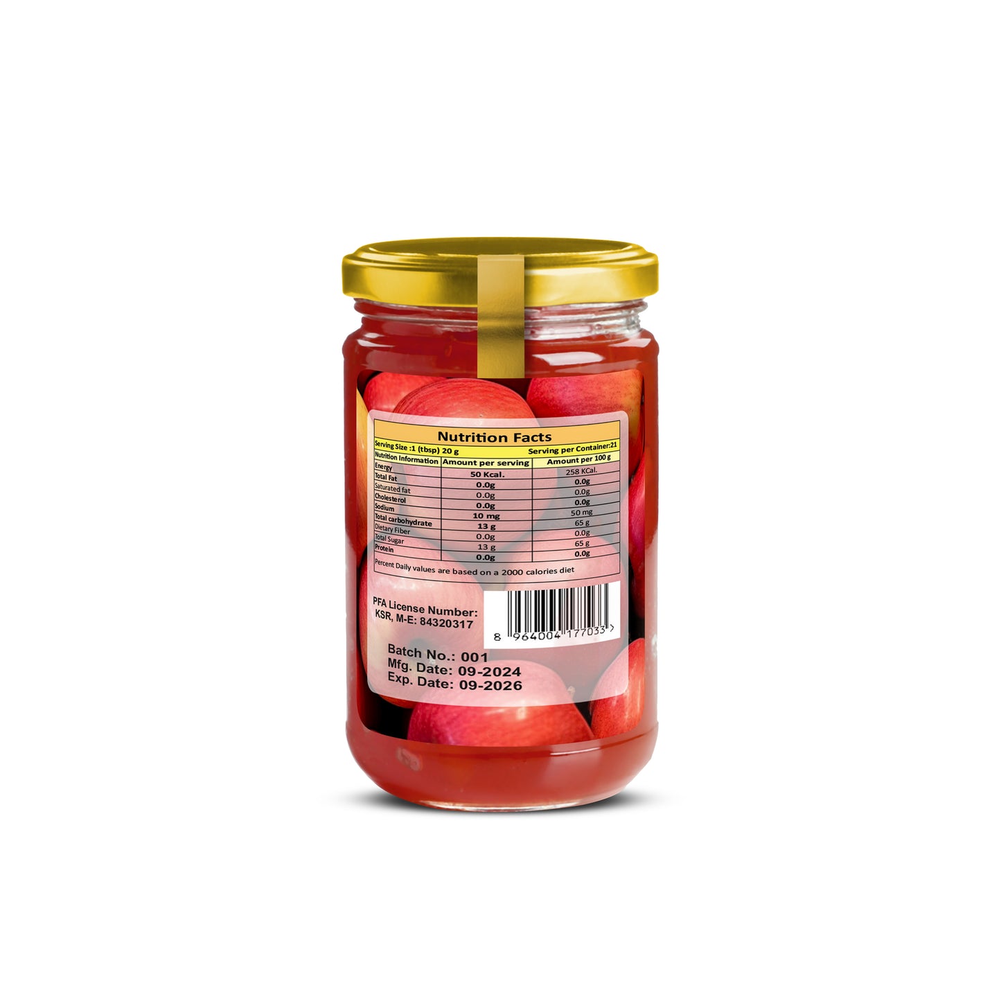 Golden Apple Jam 440 gram